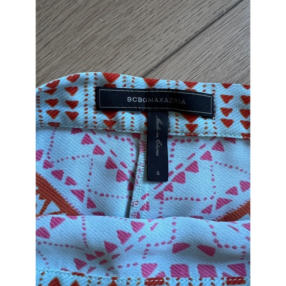 BCBGMAXAZRIA Women's Size S Boho Geometric Print Maxi Wrap Skirt - Picture 8 of 9